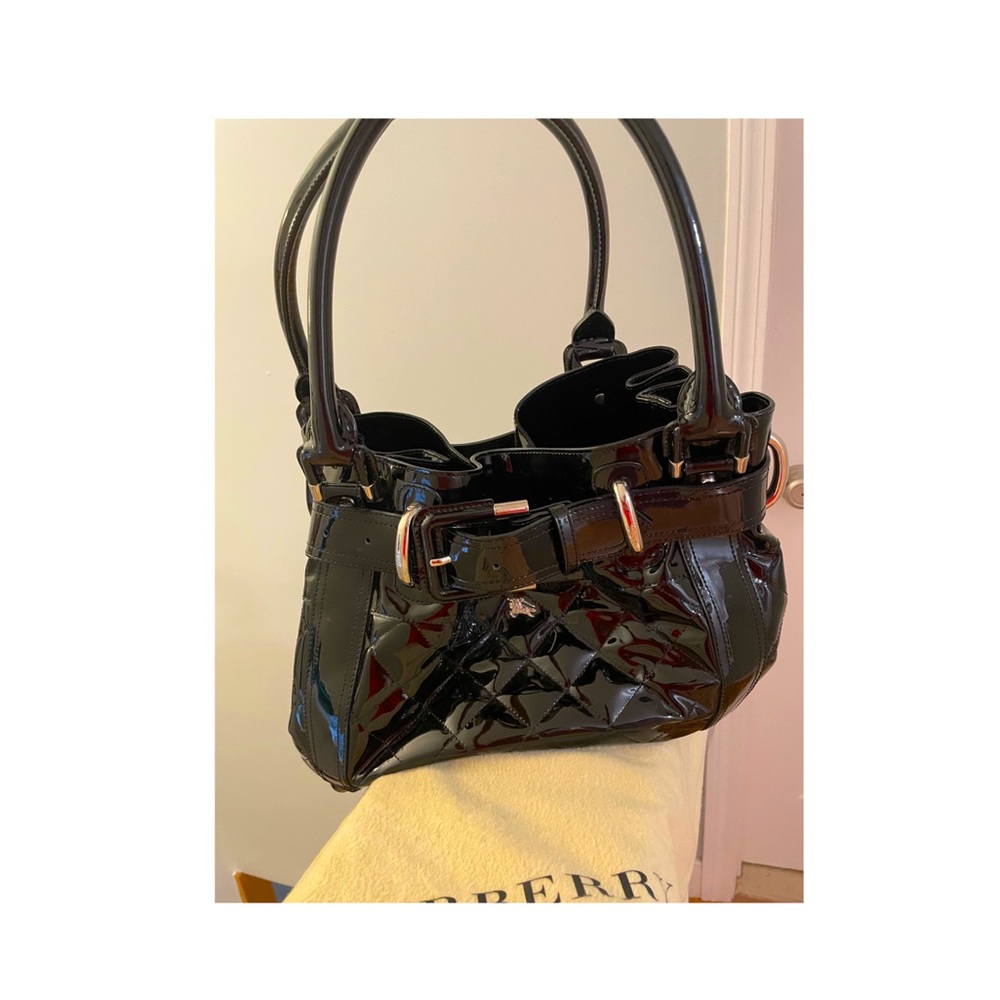 Black Burberry Tote Bag